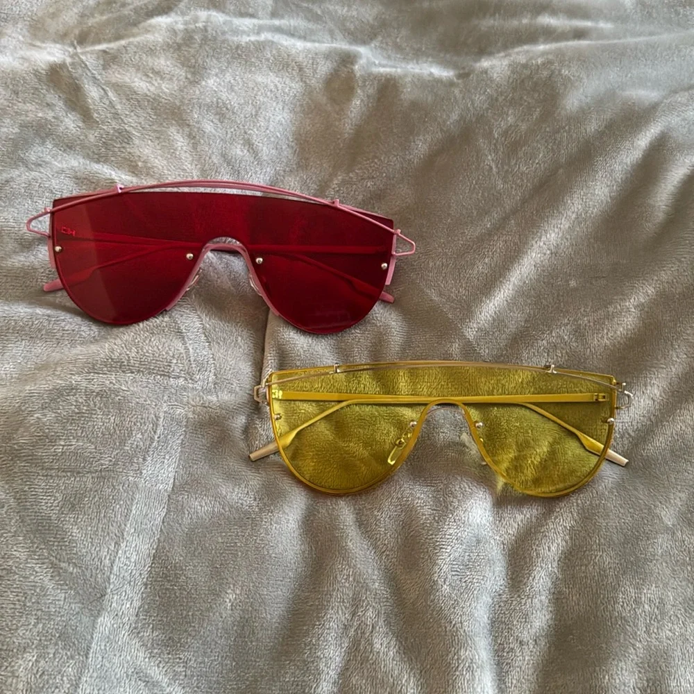 Fashion Nova Set of 2 Colored Fashion Sunglasses